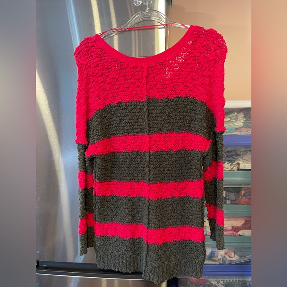 Free People Knubby Exposed Seam Sweater size XS - Picture 2 of 5